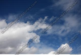 Photo Texture of Blue Clouded Clouds